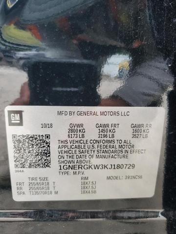 2019 CHEVROLET TRAVERSE L - 1GNERGKW3KJ180729