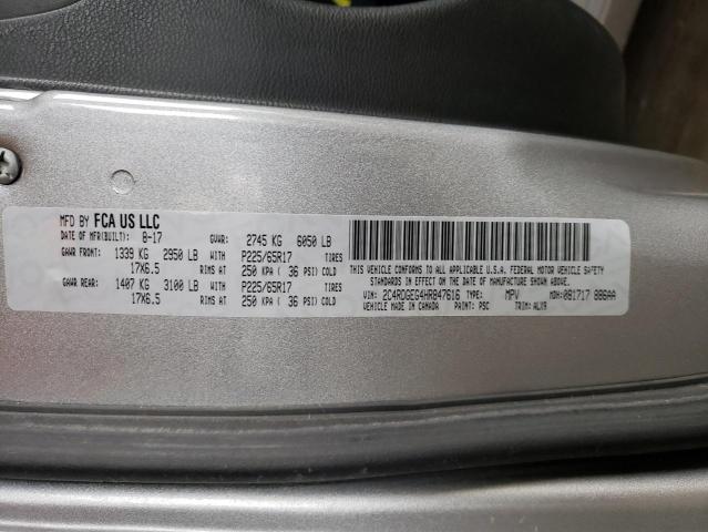 2017 DODGE GRAND CARA - 2C4RDGEG4HR847616