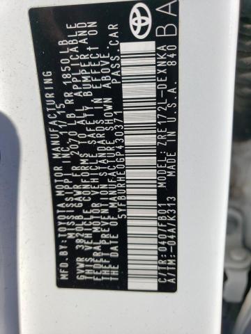 2016 TOYOTA COROLLA L - 5YFBURHE0GP430371