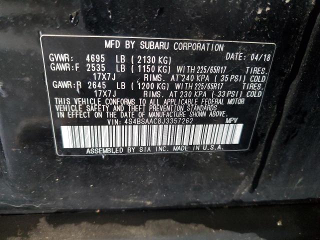 2018 SUBARU OUTBACK 2. - 4S4BSAAC8J3357262
