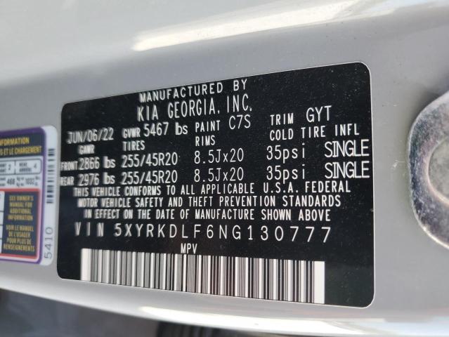 2022 KIA SORENTO SX - 5XYRKDLF6NG130777