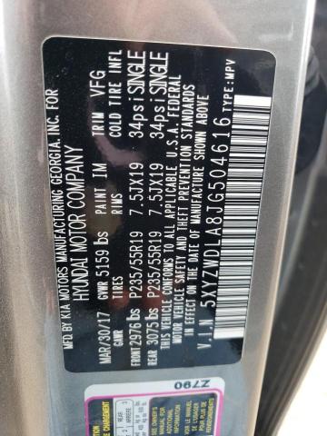 2018 HYUNDAI SANTA FE S - 5XYZWDLA8JG504616