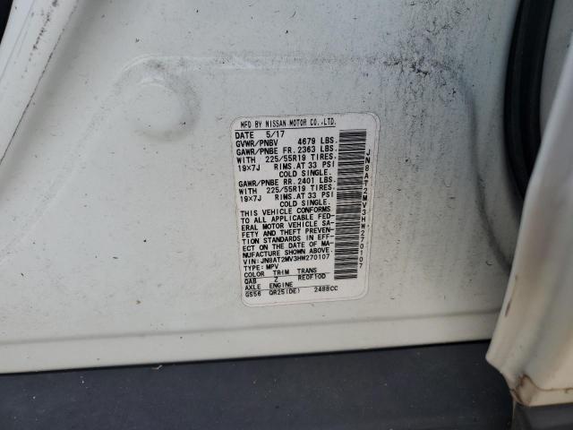 2017 NISSAN ROGUE S - JN8AT2MV3HW270107