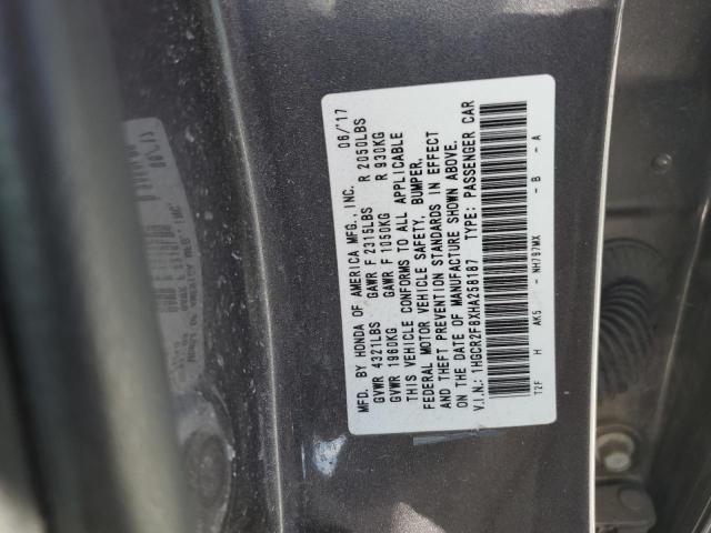 VIN 1HGCR2F8XHA258187 2017 HONDA ACCORD no.13