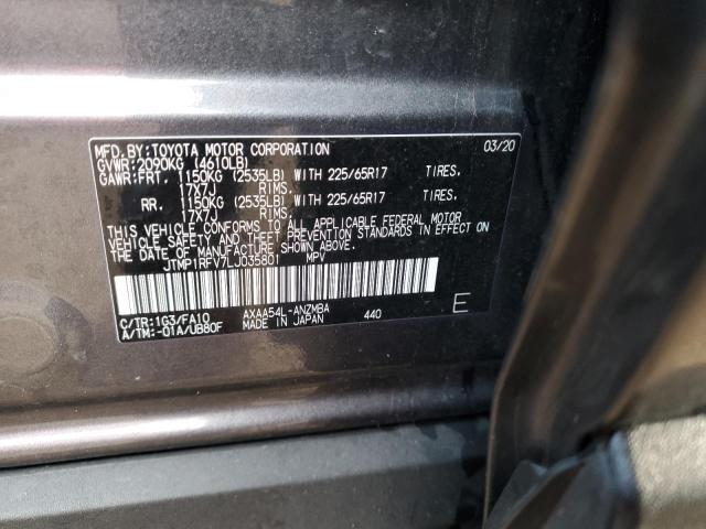 2020 TOYOTA RAV4 XLE - JTMP1RFV7LJ035801