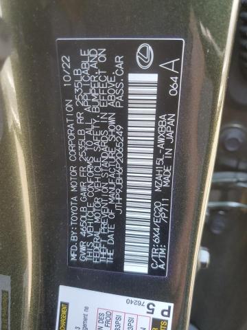 VIN JTHP9JBH6P2065249 2023 Lexus UX, 250H Premium no.12