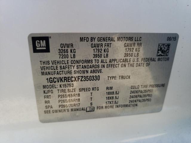 2015 CHEVROLET SILVERADO - 1GCVKRECXFZ350330