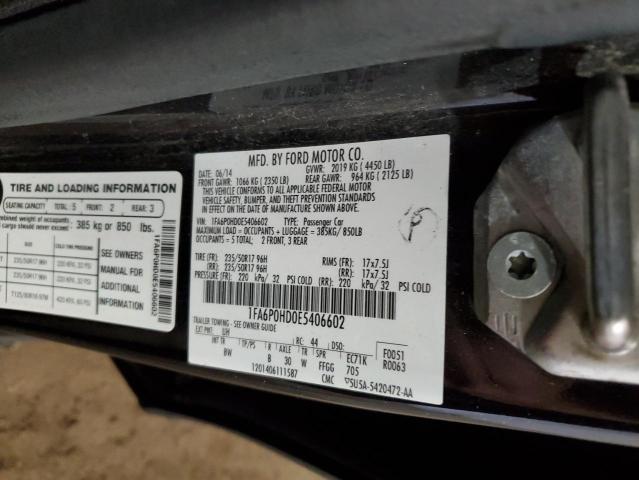 VIN 1FA6P0HD0E5406602 2014 Ford Fusion, SE no.13