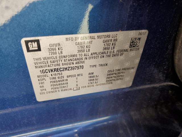2017 CHEVROLET SILVERADO - 1GCVKREC2HZ397970