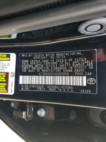 VIN 4T1DAACK4SU002858 2025 TOYOTA CAMRY no.12