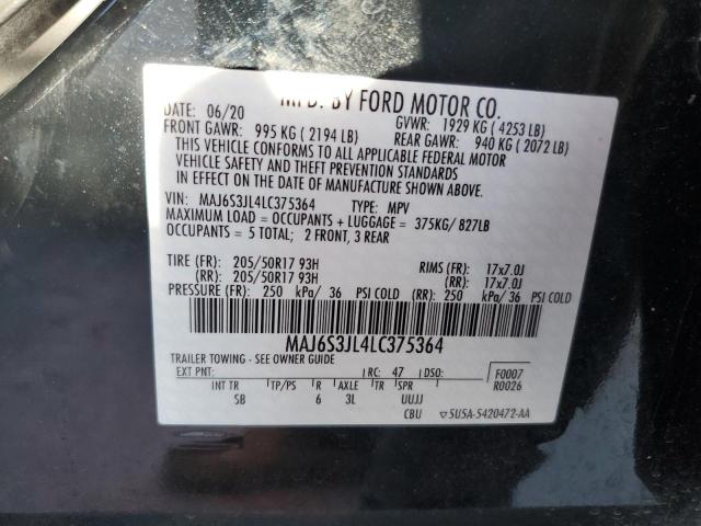 2020 FORD ECOSPORT S - MAJ6S3JL4LC375364