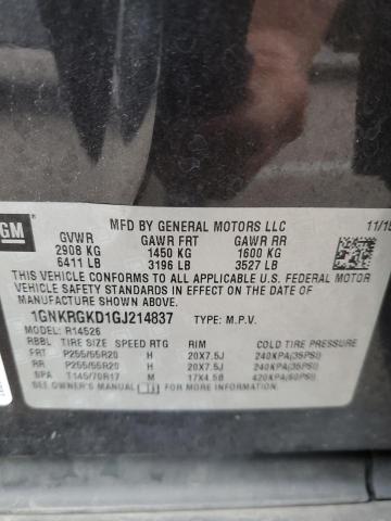 2016 CHEVROLET TRAVERSE L - 1GNKRGKD1GJ214837