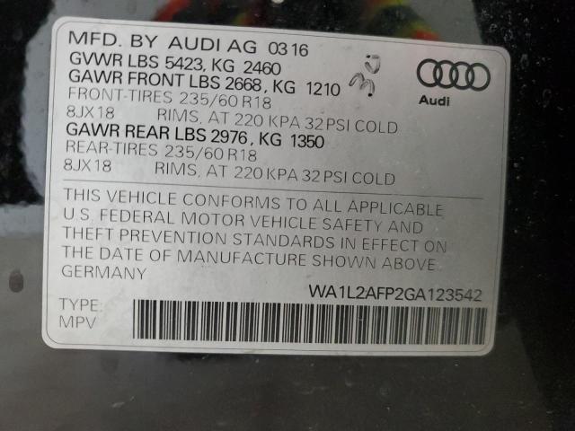 VIN WA1L2AFP2GA123542 2016 Audi Q5, Premium Plus no.13