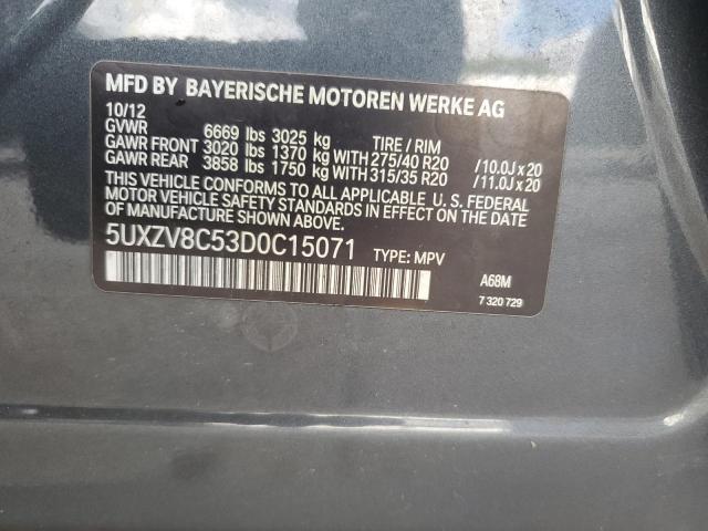 VIN 5UXZV8C53D0C15071 2013 BMW X5, Xdrive50I no.13