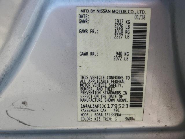 2018 NISSAN ALTIMA 2.5 - 1N4AL3AP5JC179523