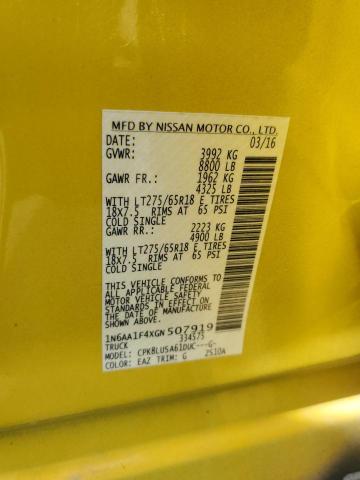 2016 NISSAN TITAN XD S - 1N6AA1F4XGN507919