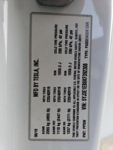 2019 TESLA MODEL 3 - 5YJ3E1EB8KF392308