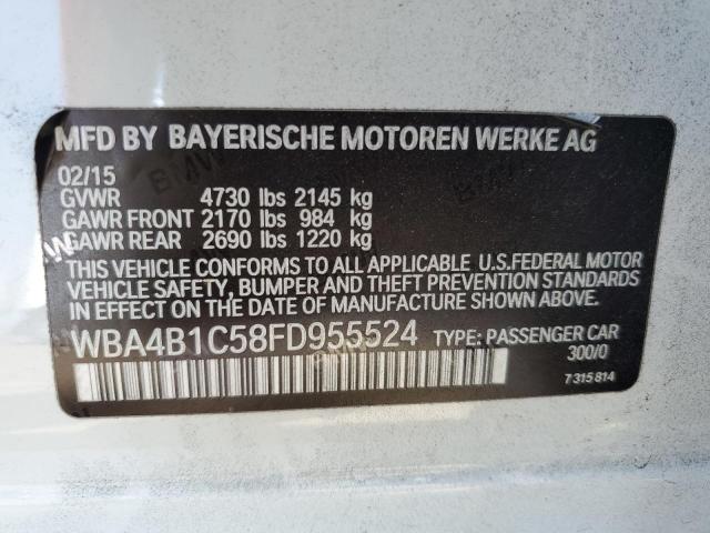 VIN WBA4B1C58FD955524 2015 BMW 4 Series, 435 I Gran... no.12