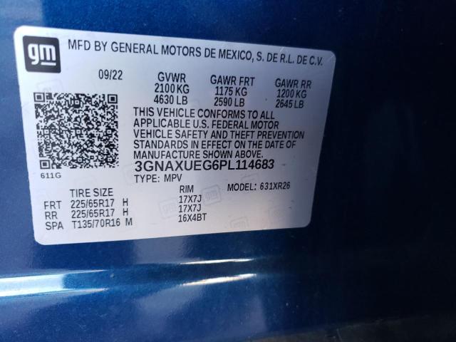 2023 CHEVROLET 1500 E/C I 3GNAXUEG6PL114683  72016014