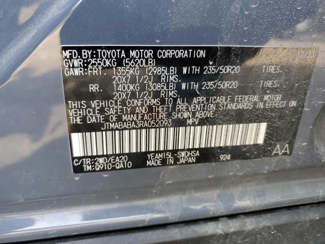 2024 SUBARU SOLTERRA P JTMABABA3RA052093