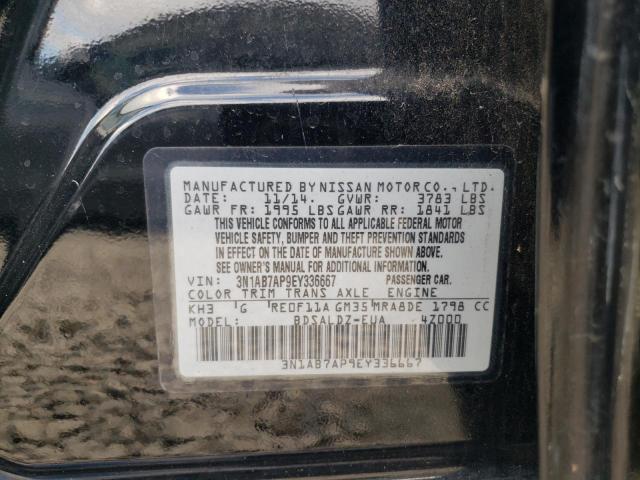 VIN 3N1AB7AP9EY336667 2014 Nissan Sentra, S no.12