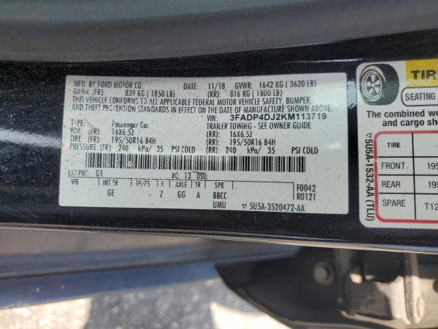 2019 FORD FIESTA ST - 3FADP4DJ2KM113719