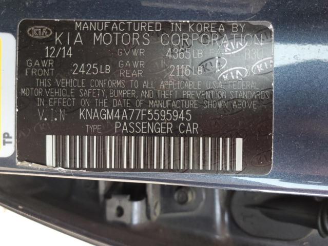 VIN KNAGM4A77F5595945 2015 KIA Optima, LX no.13