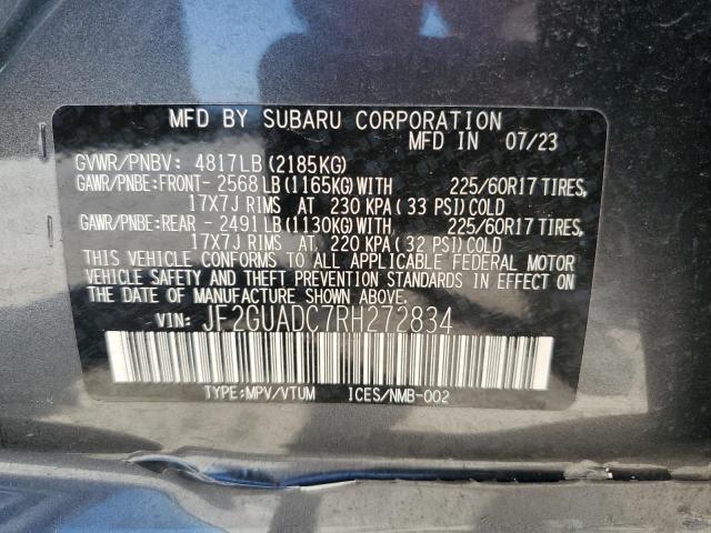 2024 SUBARU B9TRIBECA JF2GUADC7RH272834