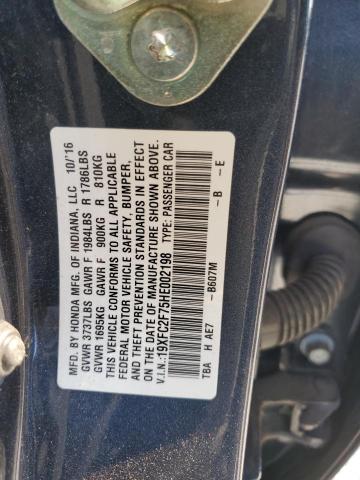 2017 HONDA CIVIC EX - 19XFC2F75HE002198