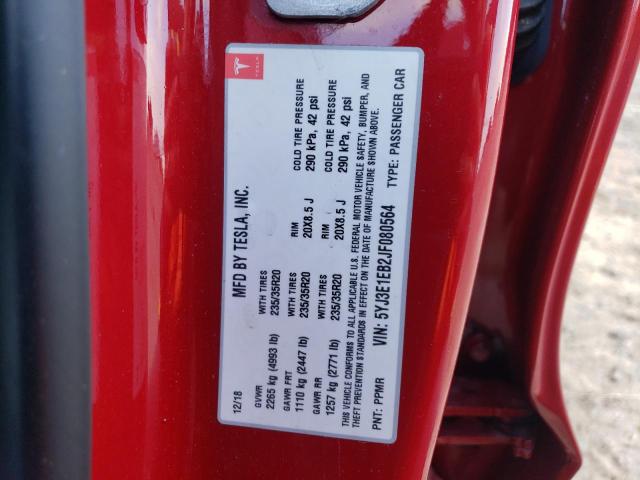 2018 TESLA MODEL 3 - 5YJ3E1EB2JF080564
