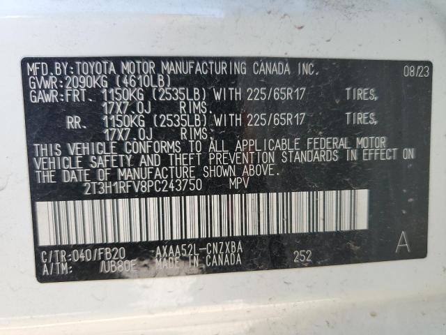 2023 TOYOTA RAV4 LE 2T3H1RFV8PC243750  72337254