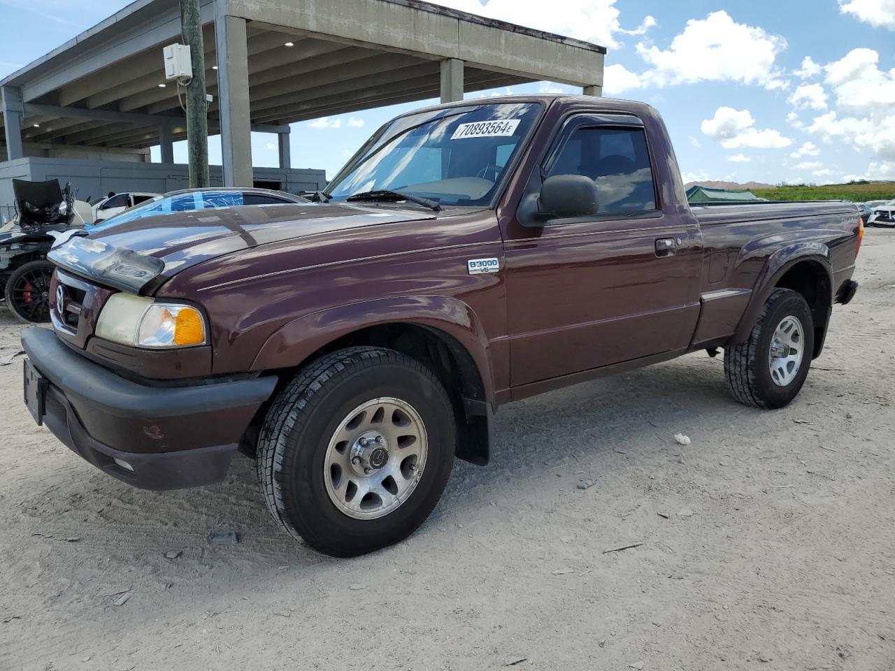 MAZDA B3000 2003 burgundy  gas 4F4YR12U53TM07501 photo #1