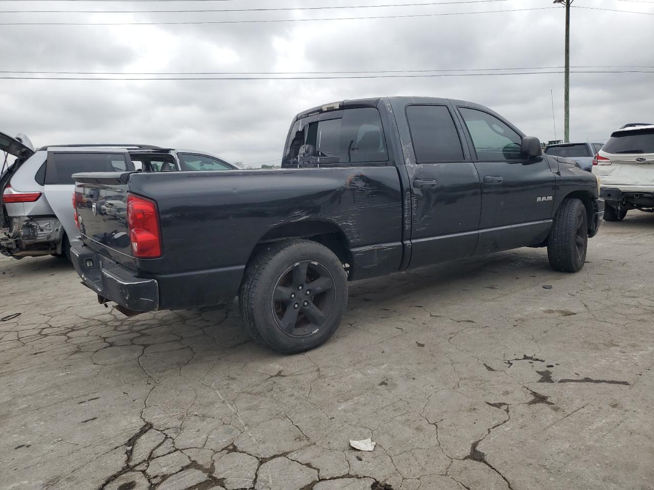 DODGE RAM 1500 S 2008 black  gas 1D7HA18N08S537477 photo #4