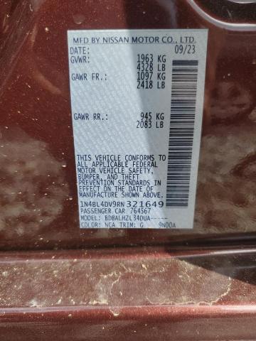 2024 NISSAN ALTIMA SV - 1N4BL4DV9RN321649