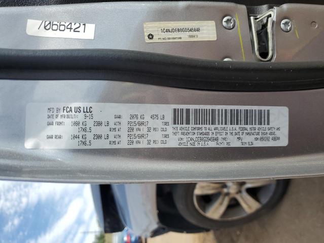 2016 JEEP COMPASS LA - 1C4NJDEB0GD545848