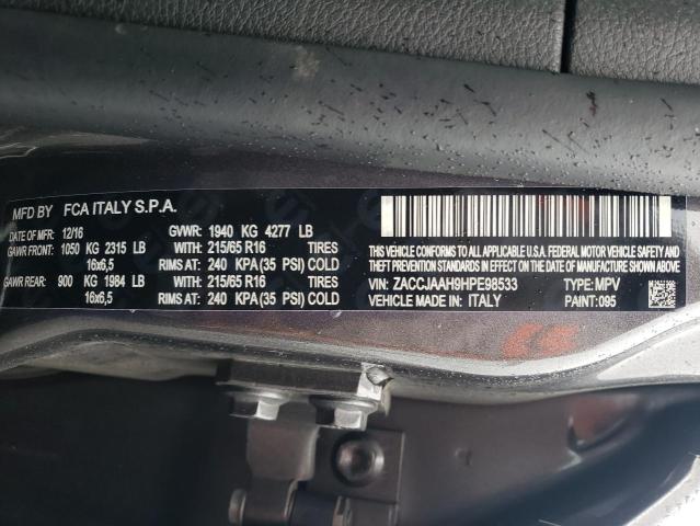 2017 JEEP RENEGADE S - ZACCJAAH9HPE98533