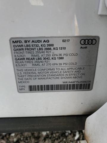 2018 AUDI SQ5 PREMIU - WA1A4AFY5J2008235