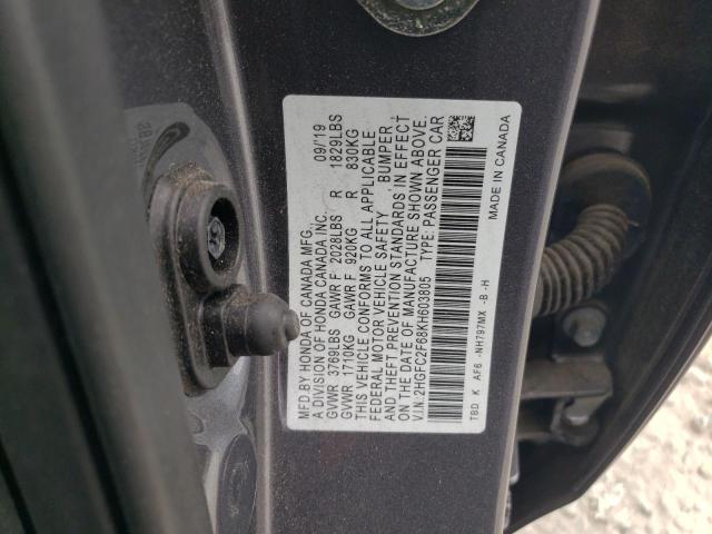 2019 HONDA CIVIC LX - 2HGFC2F68KH603805