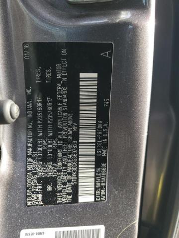 2016 TOYOTA SIENNA XLE - 5TDYK3DC6GS697829
