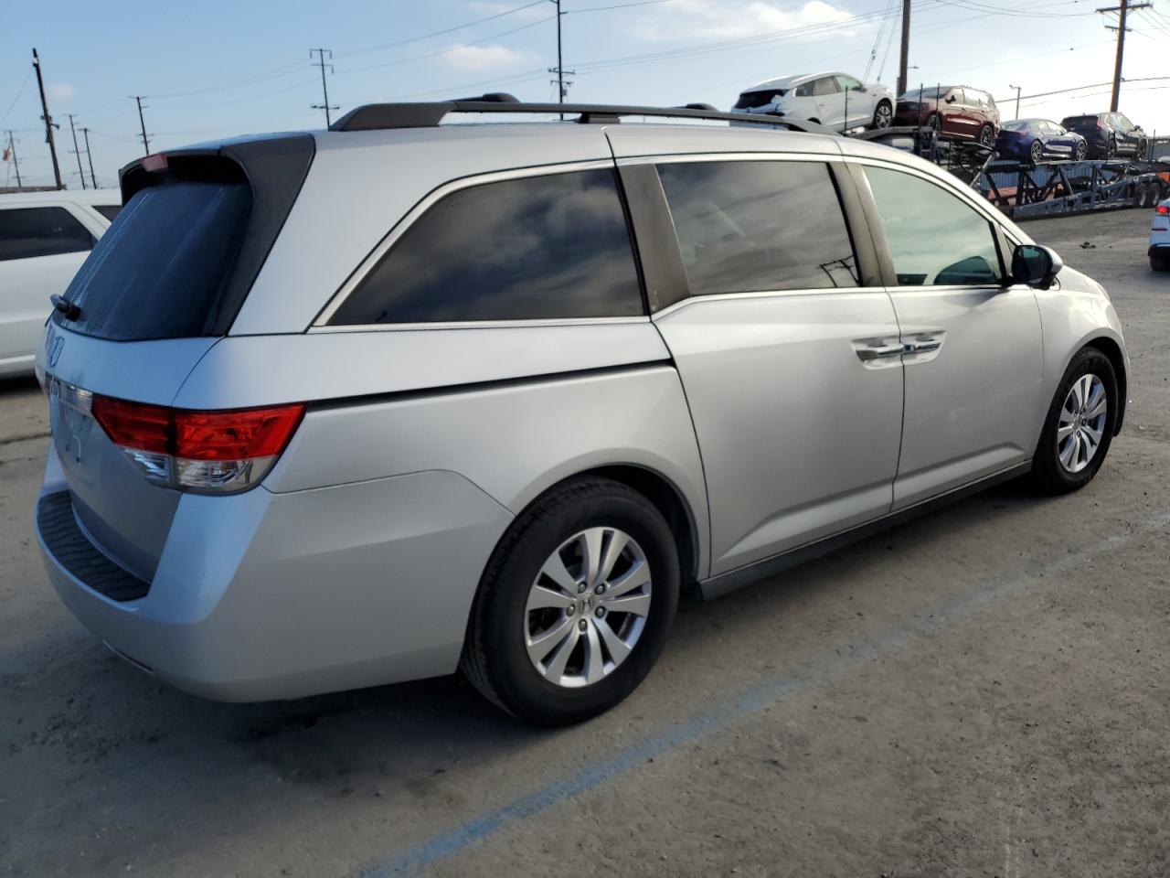 HONDA ODYSSEY EX 2015 silver  Gasoline 5FNRL5H45FB106585 photo #4