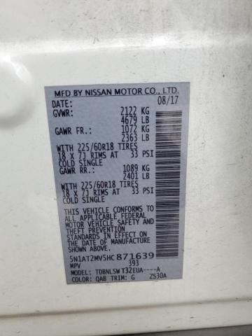 2017 NISSAN ROGUE SV - 5N1AT2MV5HC871639