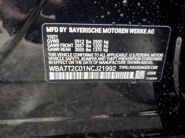 VIN WBA7T2C01NCJ21992 2022 BMW 7 SERIES no.13