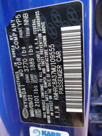 2021 HYUNDAI VENUE SEL - KMHRC8A37MU109555