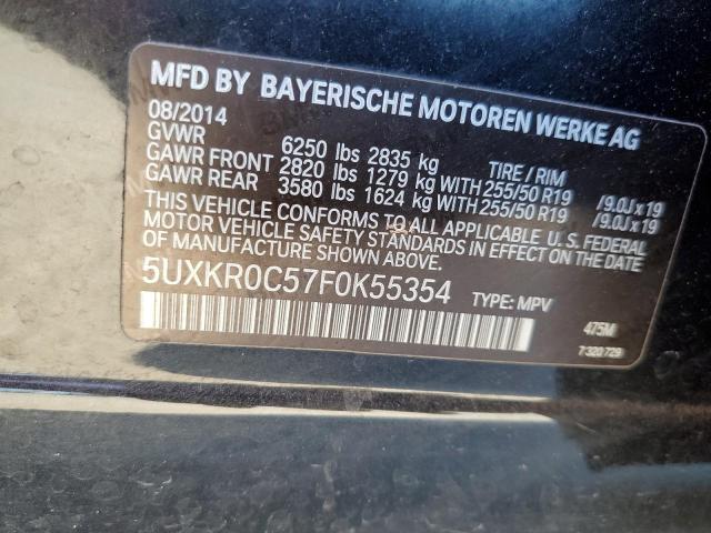 VIN 5UXKR0C57F0K55354 2015 BMW X5, Xdrive35I no.13