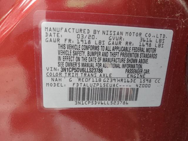 2020 NISSAN KICKS SR - 3N1CP5DV6LL523786