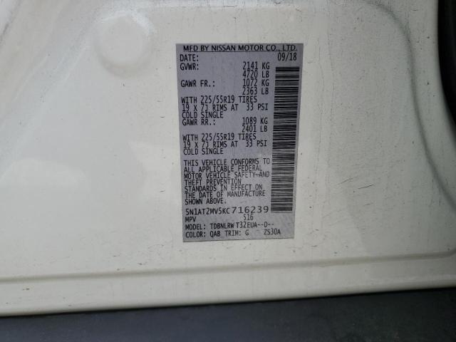2019 NISSAN ROGUE S - 5N1AT2MV5KC716239