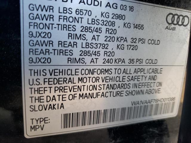 2017 AUDI Q7 PRESTIG - WA1VAAF78HD011386