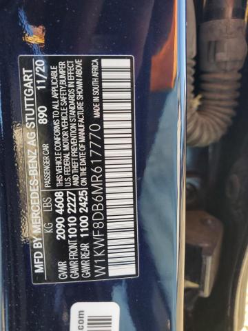2021 MERCEDES-BENZ C 300 - W1KWF8DB6MR617770