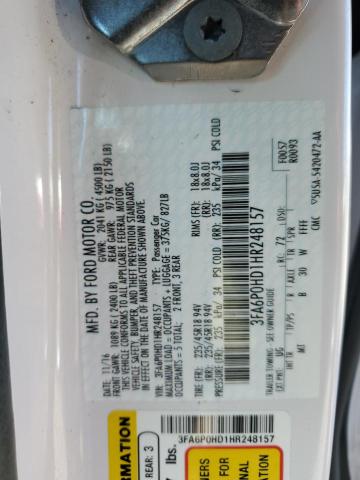 VIN 3FA6P0HD1HR248157 2017 Ford Fusion, SE no.13