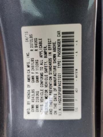 2015 HONDA ACCORD EXL - 1HGCR3F86FA027001